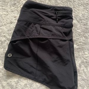 Lululemon speed short- black size 4